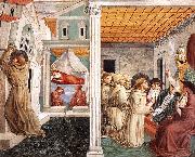 GOZZOLI, Benozzo Scenes from the Life of St Francis (Scene 5, north wall) g Spain oil painting artist